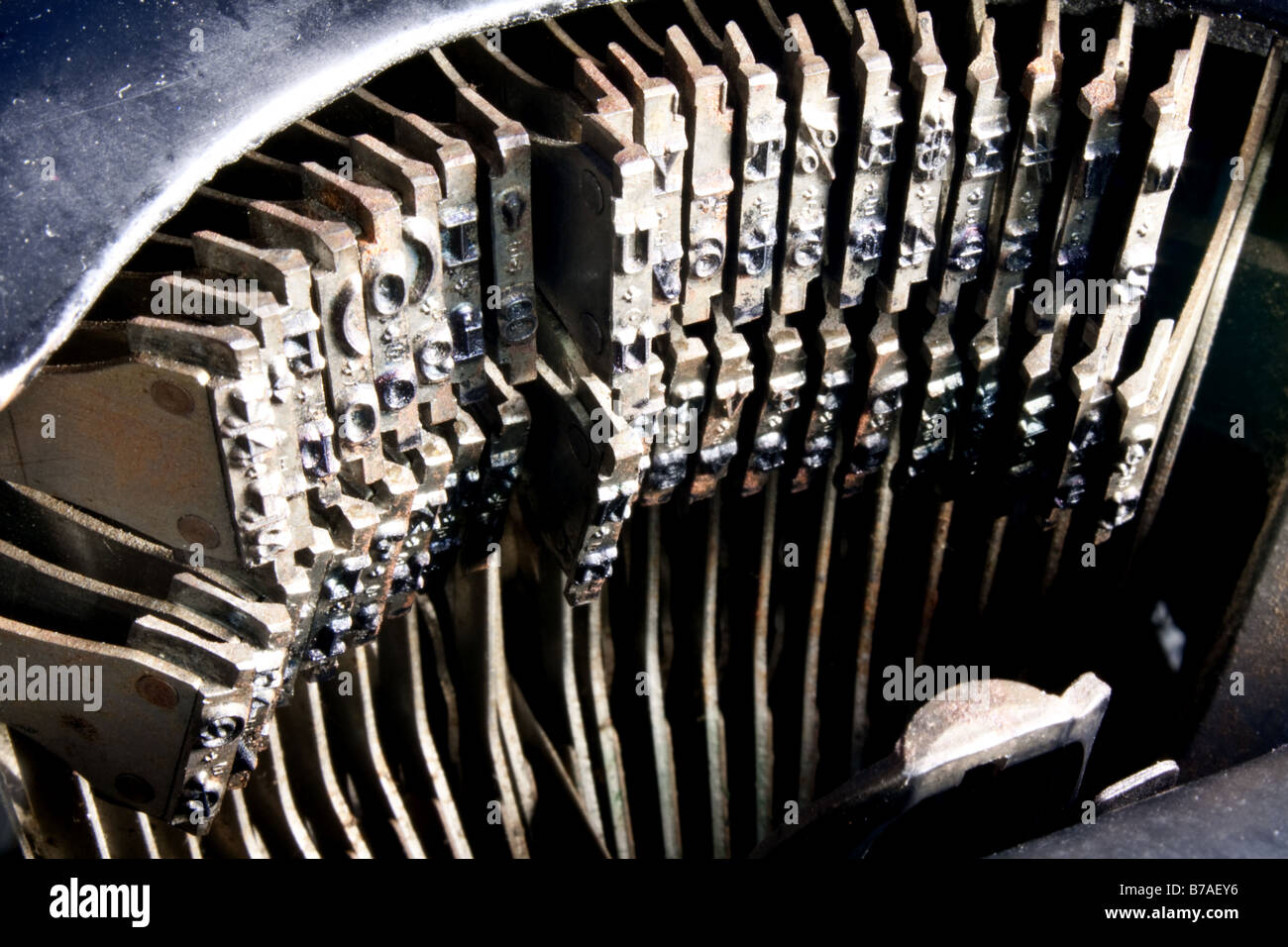 Typewriter key paddles Banque D'Images