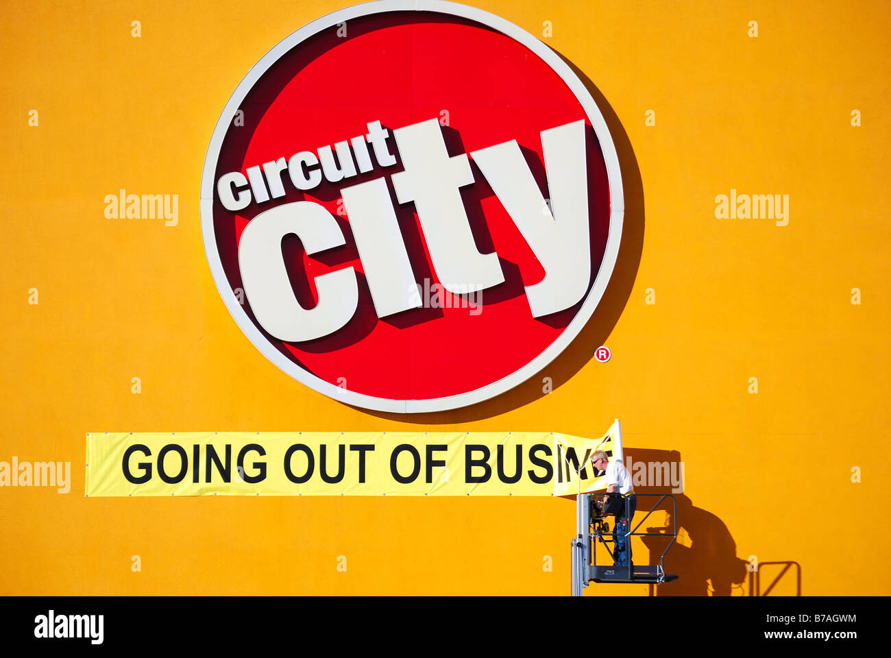 Circuit City Sign (signalisation) Banque D'Images