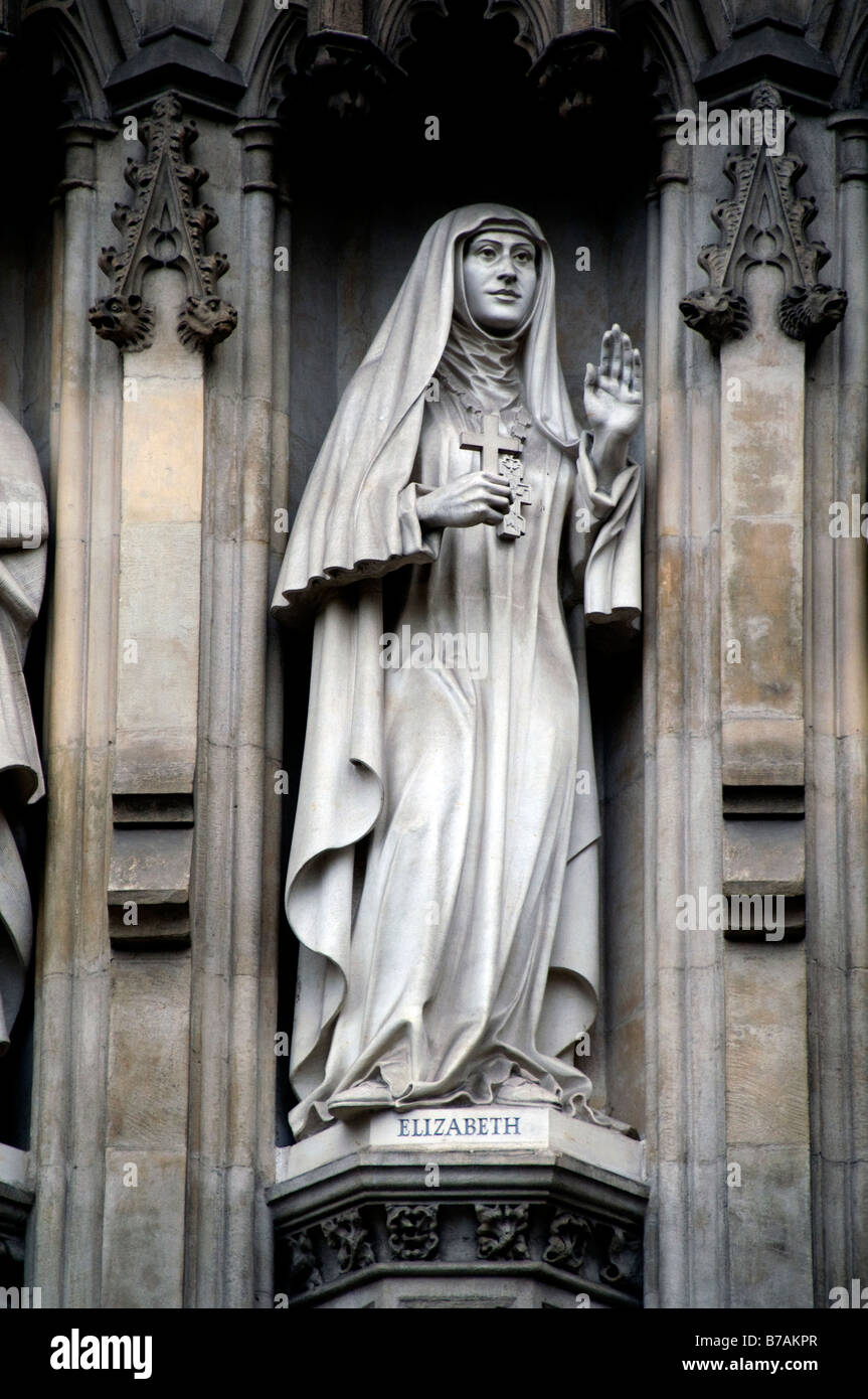 Elizabeth de Russie l'architecture médiévale de l'abbaye de Westminster Londres Angleterre Banque D'Images