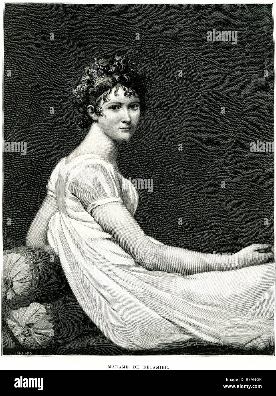 Madame de récamier Jeanne-Françoise Julie Adélaïde Bernard Récamier (4 décembre 1777 - 11 mai 1849) était une Française qui était un Banque D'Images