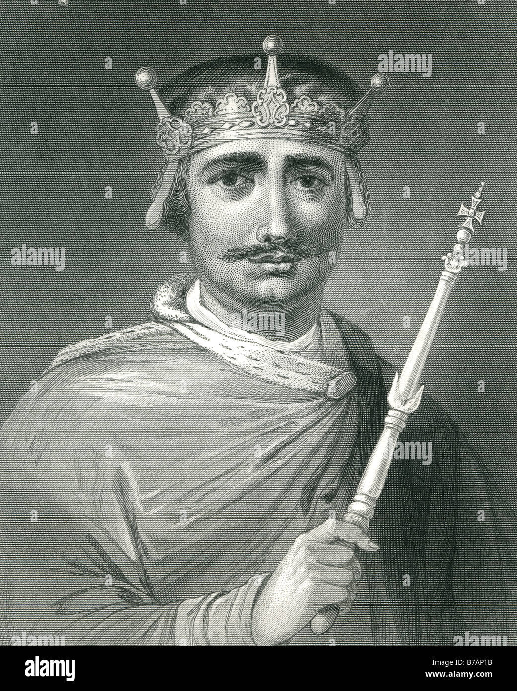 William II (ch. 1056 - 2 août 1100), le troisième fils de Guillaume Ier d'Angleterre (Guillaume le Conquérant), fut roi d'Angleterre Banque D'Images