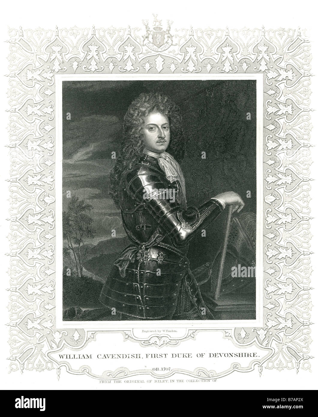 William Cavendish, duc de Devonshire, KG, PC, (25 janvier 1640 - 18 août 1707) était un soldat et homme d'État, Banque D'Images