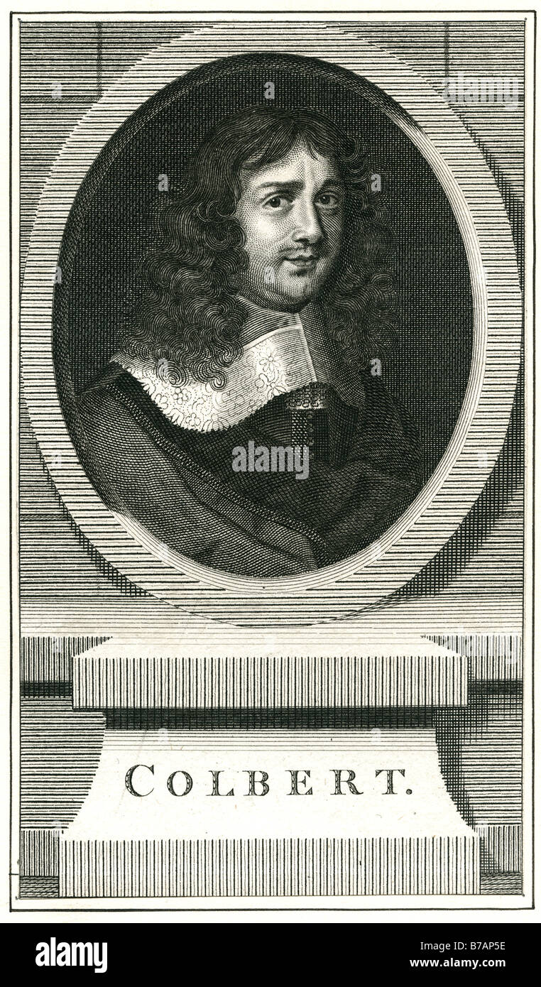 Jean-Baptiste Colbert (29 août 1619 - 6 septembre 1683) a servi comme le  ministre français des finances de 1665 à 1683 Photo Stock - Alamy