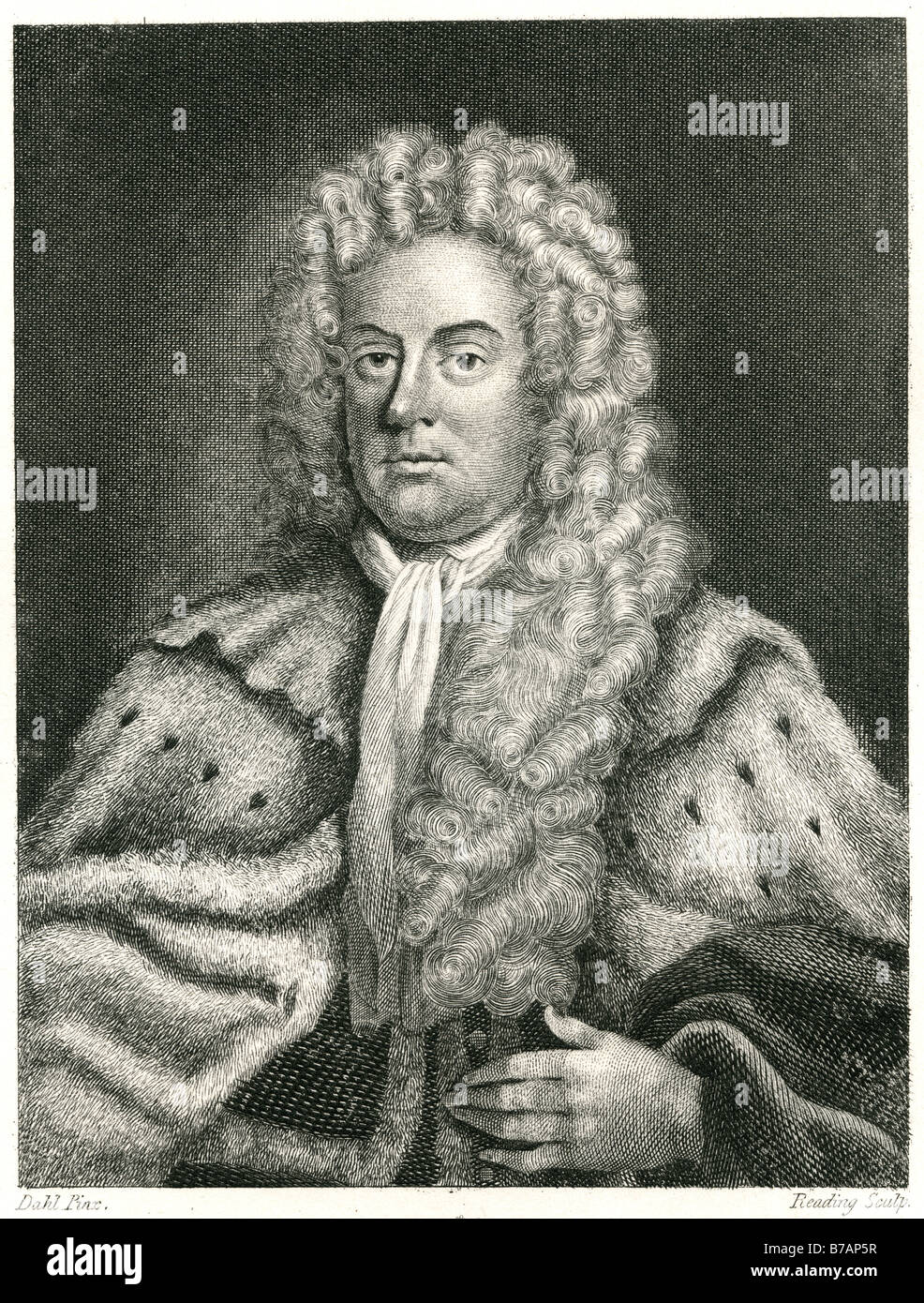 James Brydges, 1er duc de Chandos PC (6 janvier 1673 - 9 août 1744) a été le premier des 14 enfants par Sir James Brydges, Banque D'Images