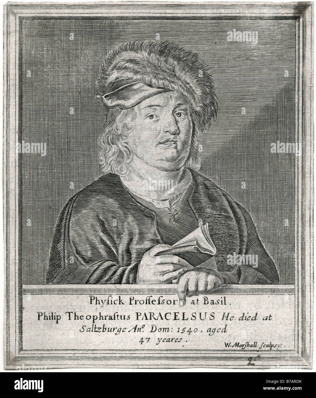 Paracelse paracelse bombart 14931541 (11 novembre ou 17 décembre 1493 à Einsiedeln, Suisse - 24 septembre 1541 à Salzb Banque D'Images