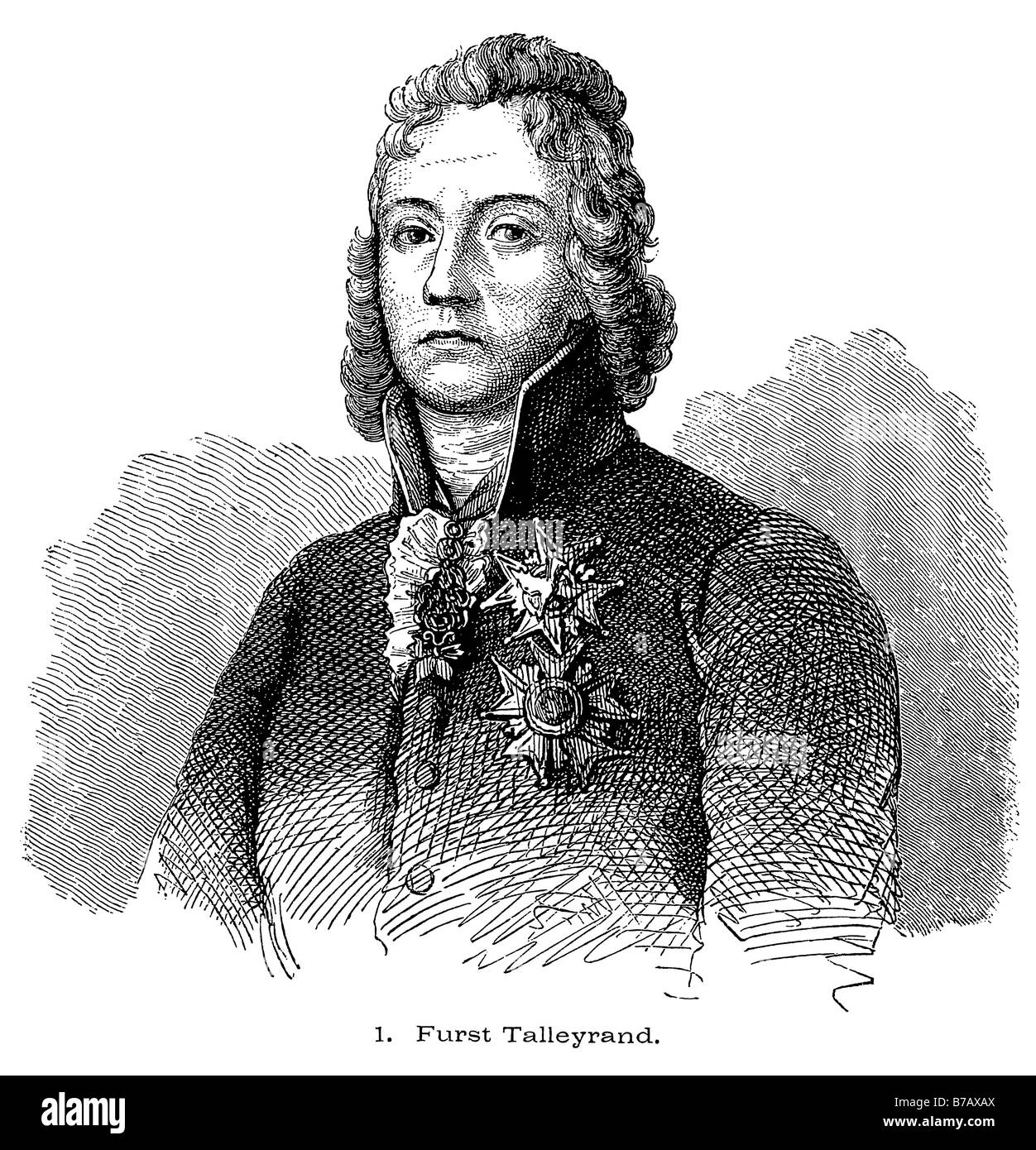 19ème siècle illustration de Talleyrand Banque D'Images