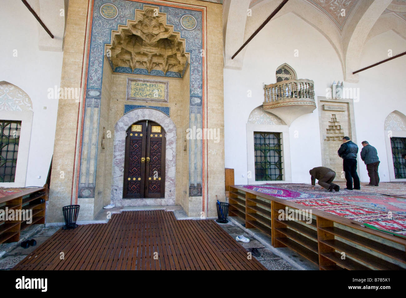 Husrevbey ou Mosquée Gazi Beys à Sarajevo Bosnie Banque D'Images