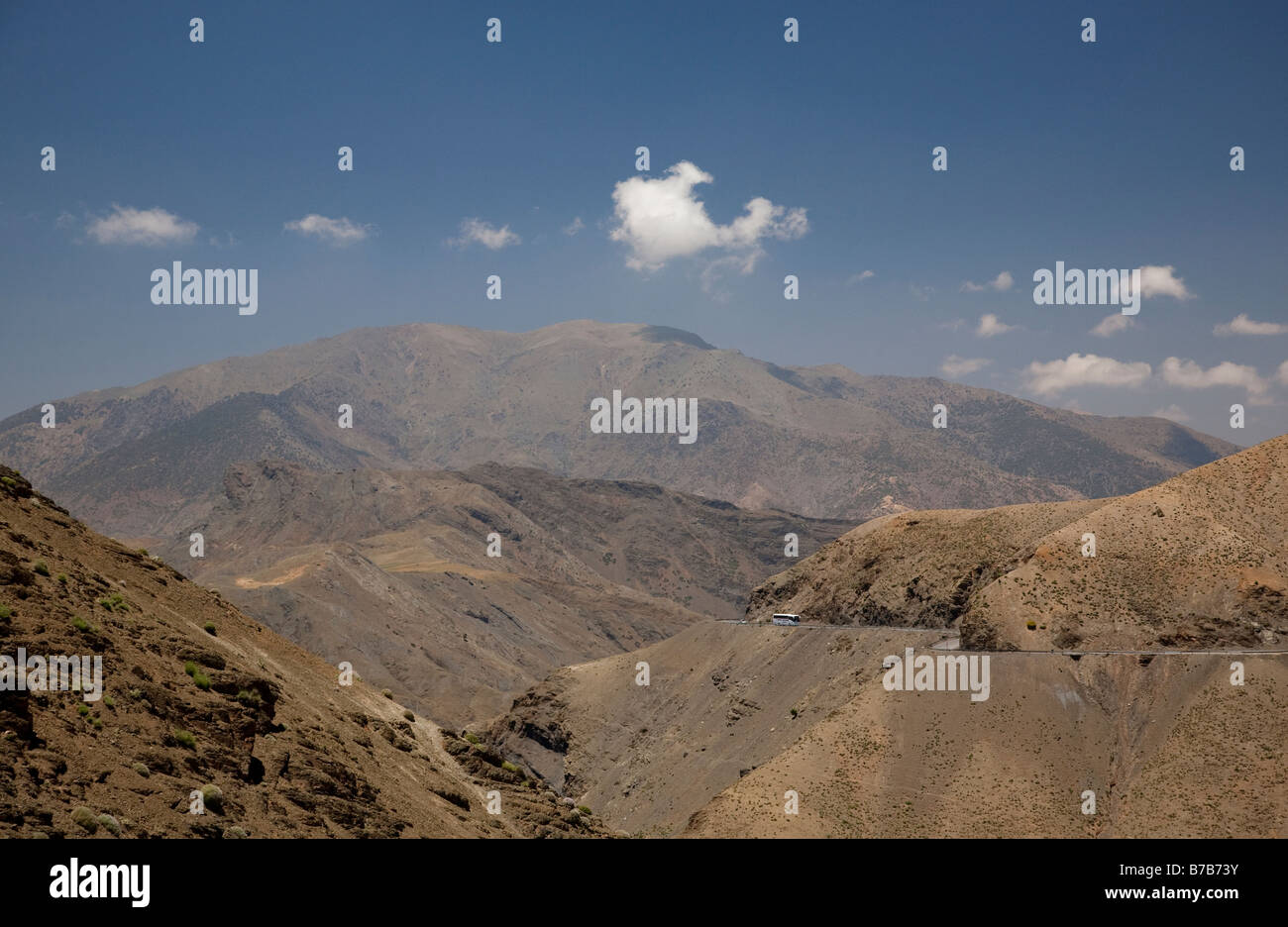 Le Haut Atlas arides du sud du Maroc Banque D'Images