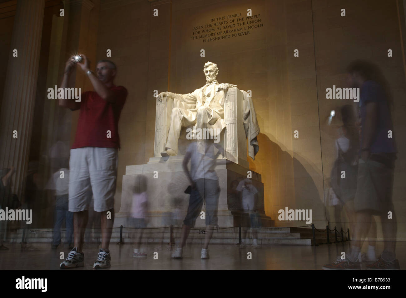 Lincoln Memorial, Washington D.C., États-Unis Banque D'Images