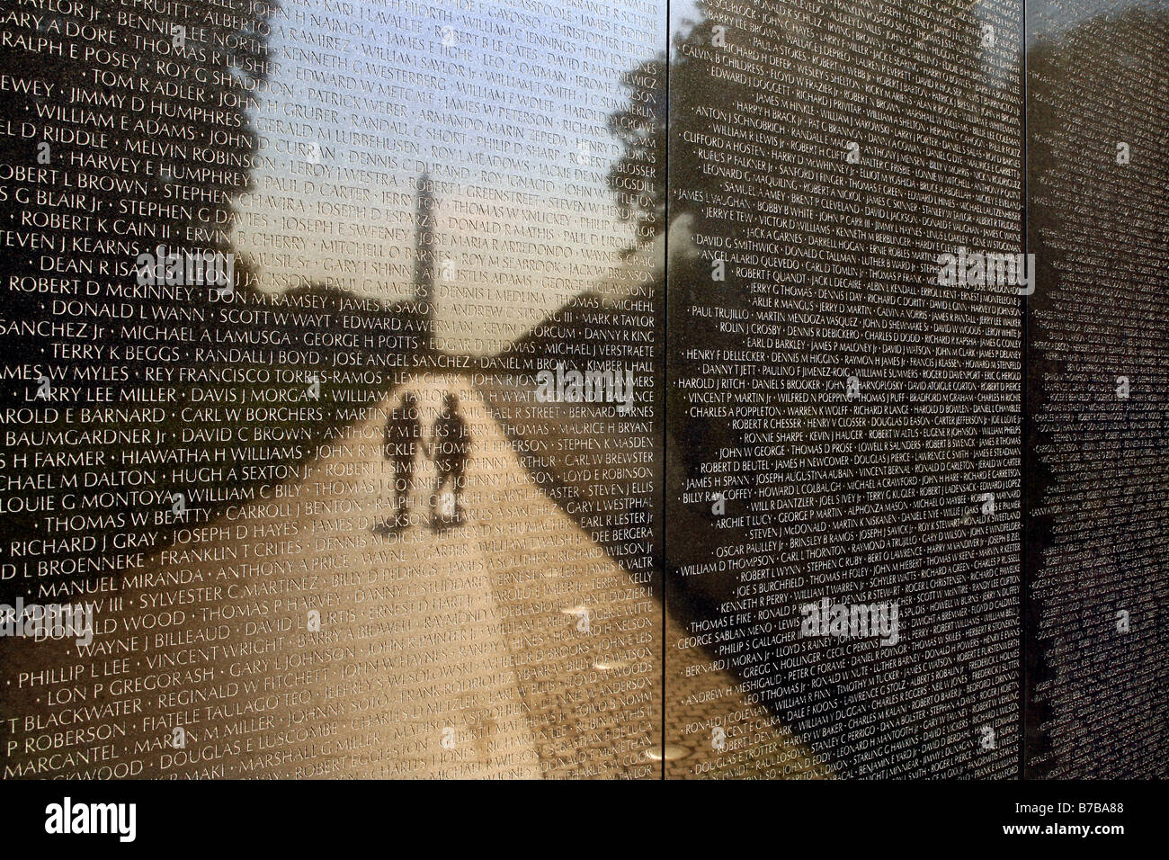 Vietnam Veterans Memorial, Washington D.C., États-Unis Banque D'Images