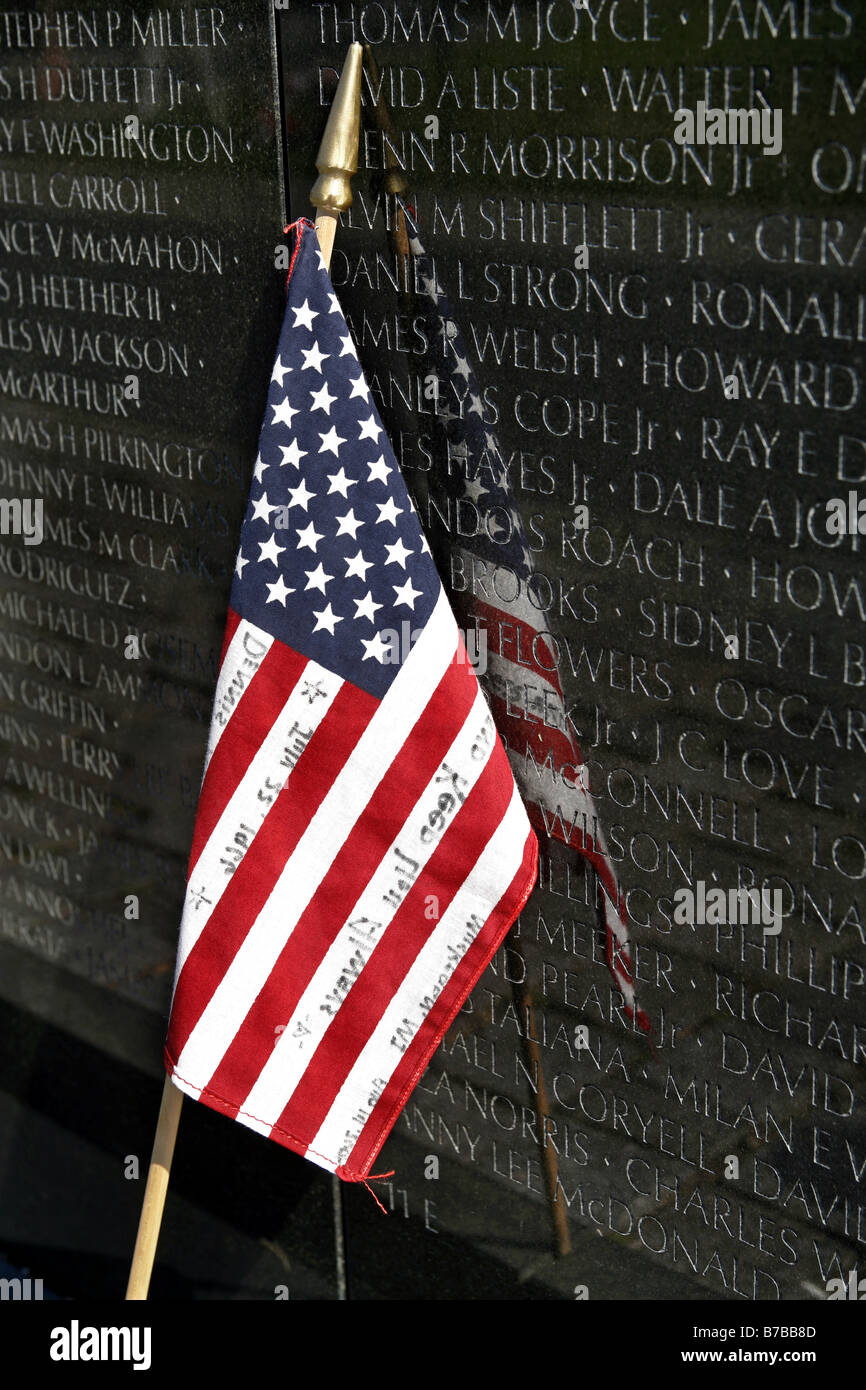 Vietnam Veterans Memorial, Washington D.C., États-Unis Banque D'Images