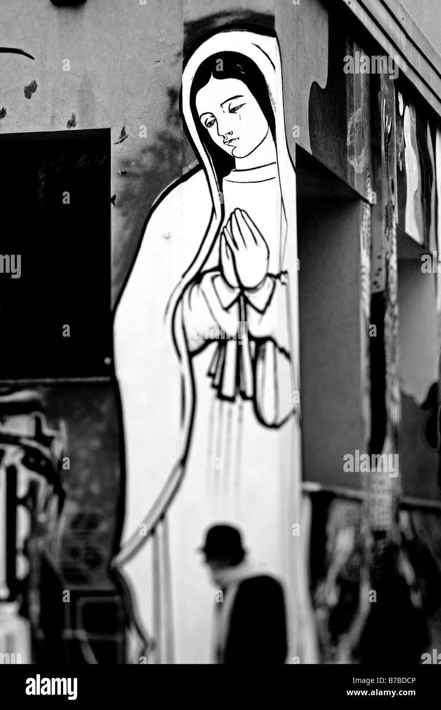 L'Italie. Milan. L'art de la rue 2009 Banque D'Images