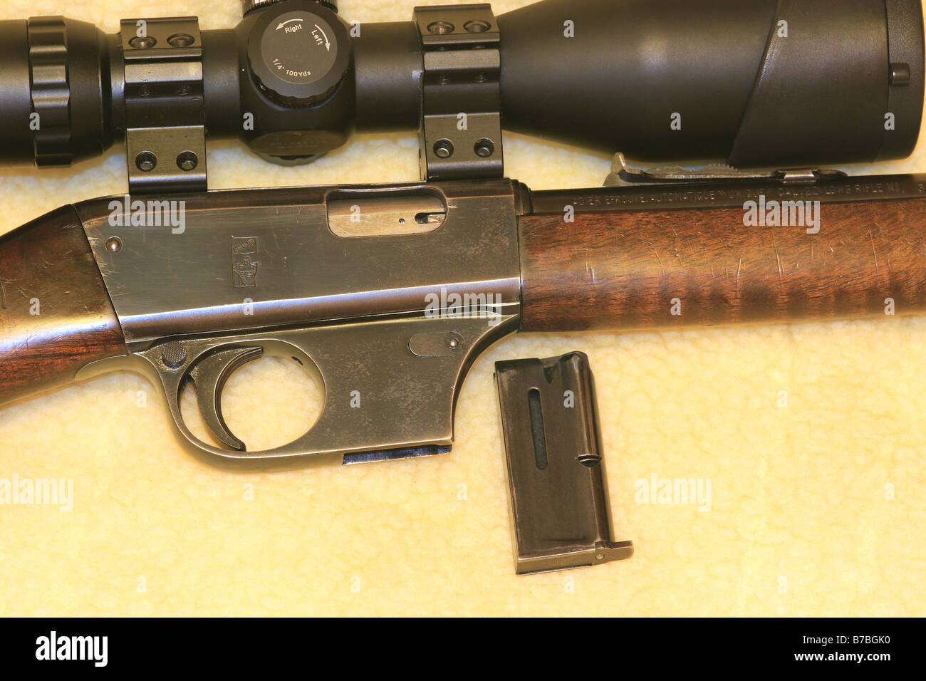 Unique français X51 BIS, .22 Rimfire carabine. Banque D'Images