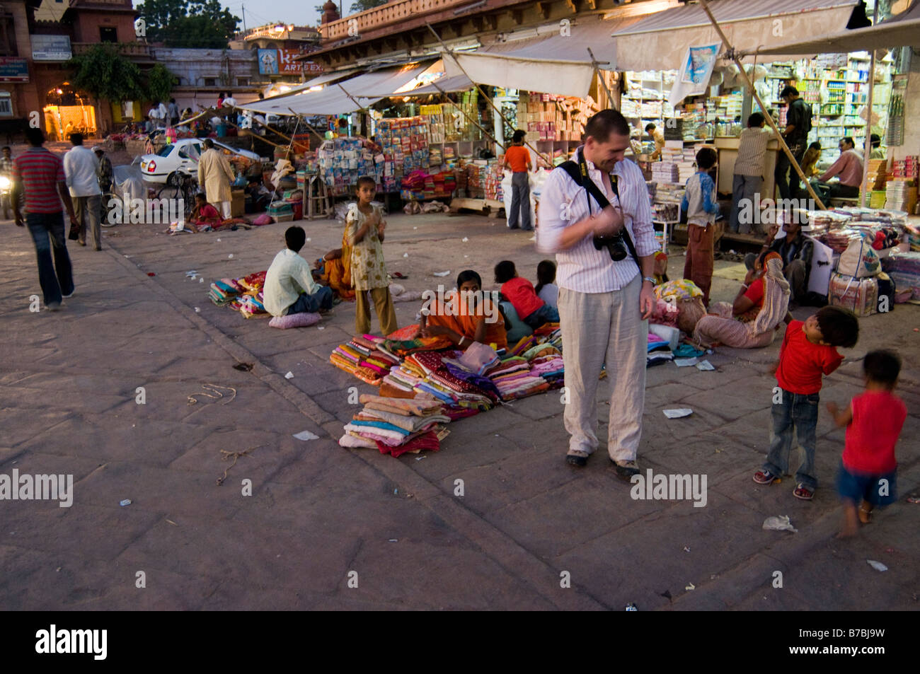 Jodhpur au crépuscule. Le Rajasthan. L'Inde Banque D'Images
