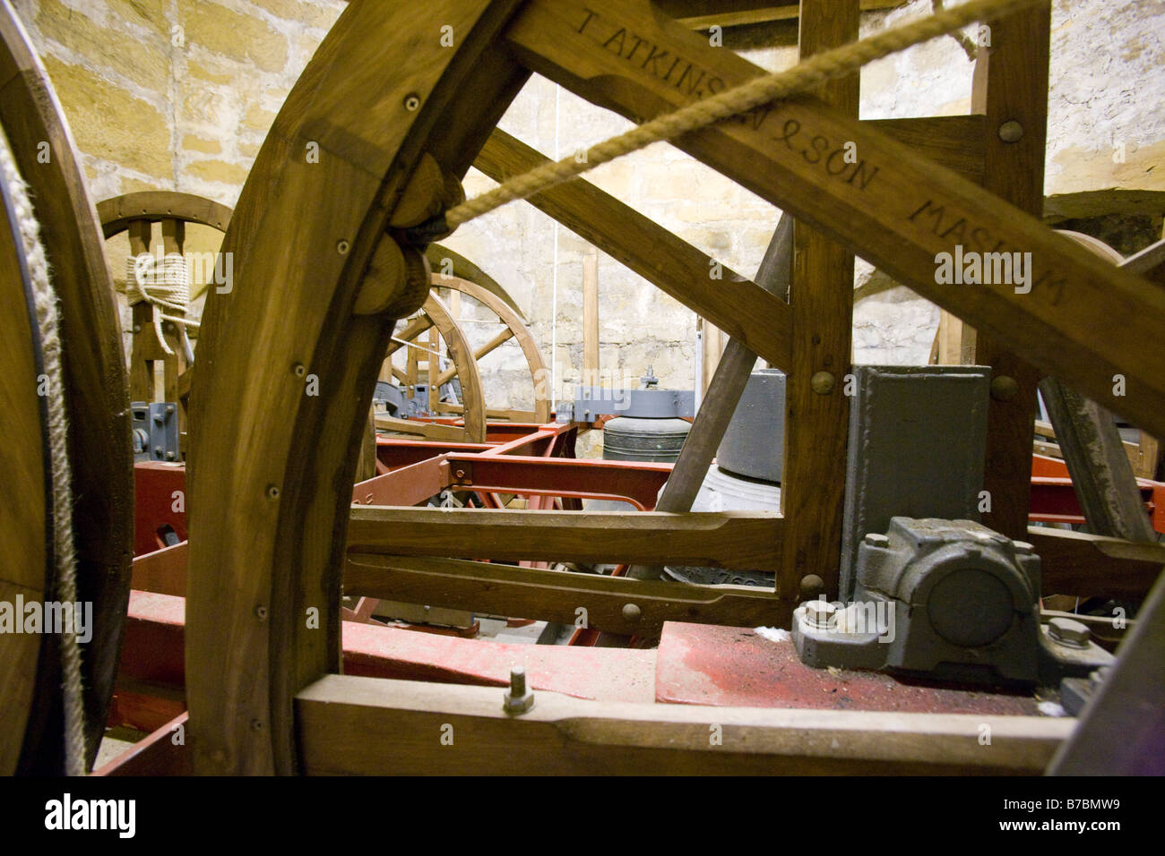 Les cloches de l'église et bellringing Masham Banque D'Images