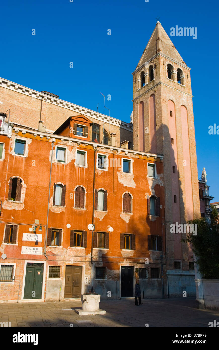 Campo San Vidal dans le quartier de San Marco de Venise Italie Europe Banque D'Images