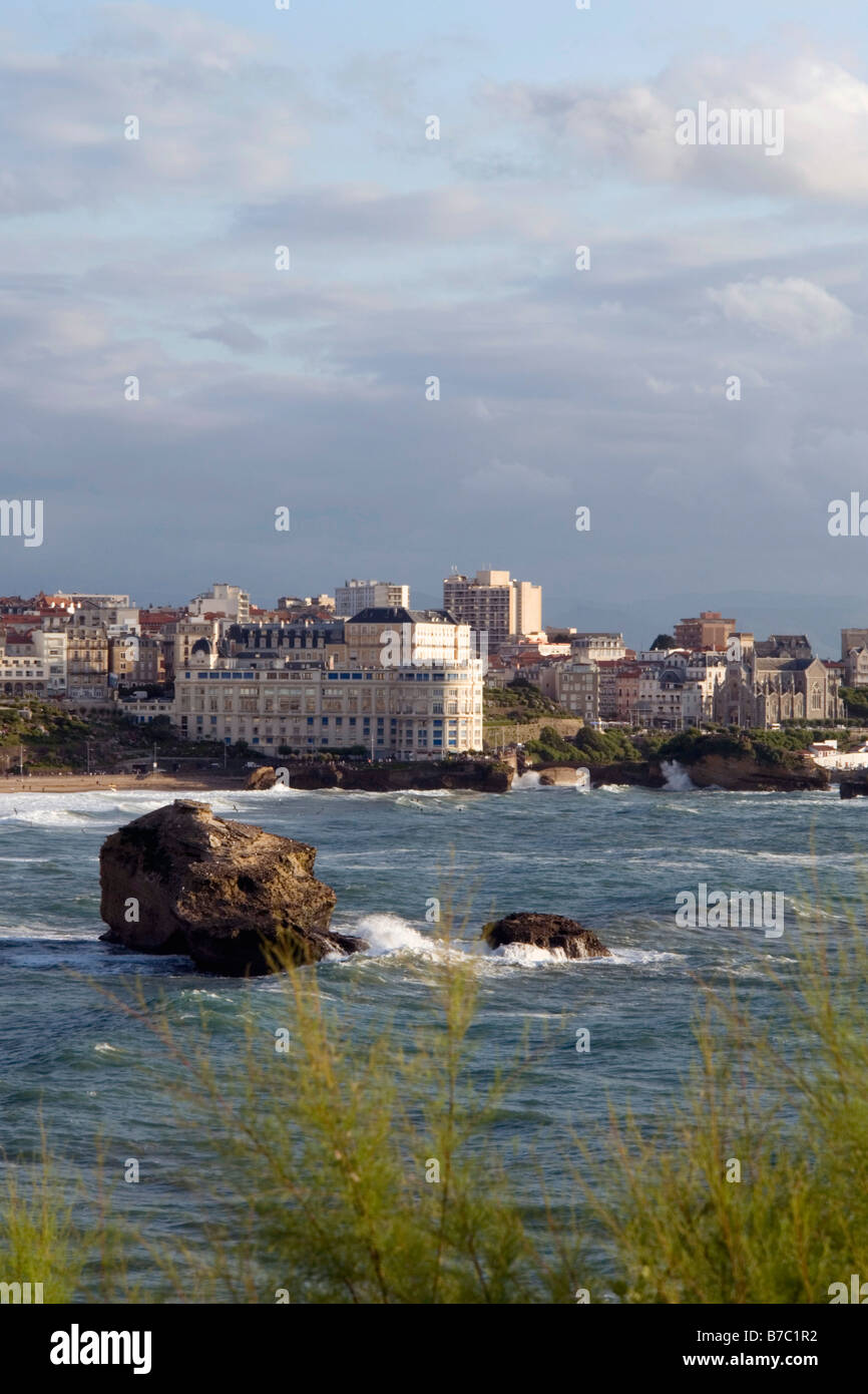 Une mer Biarritz France Banque D'Images