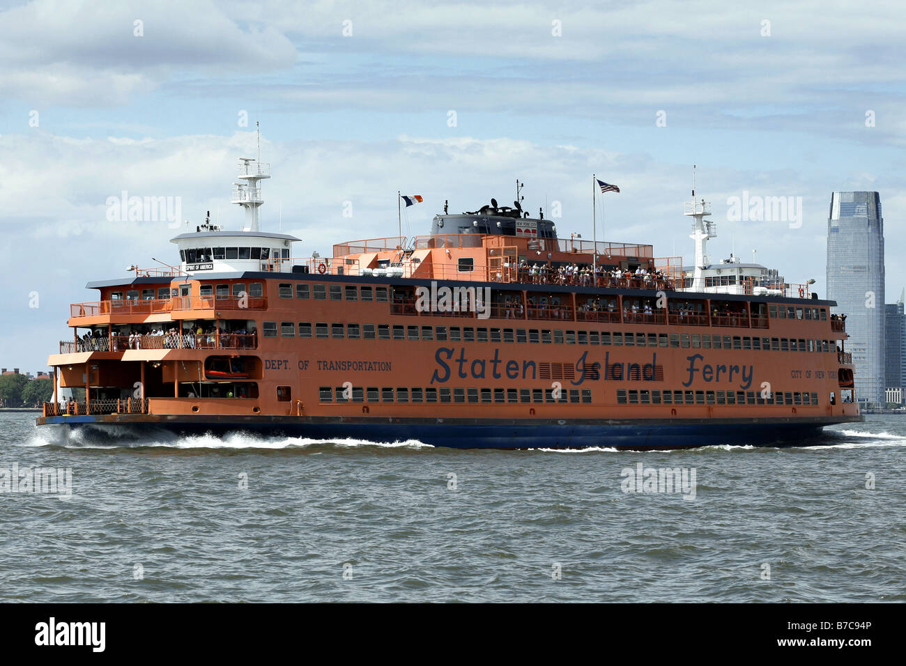 Ferry de Staten Island, New York City, USA Banque D'Images