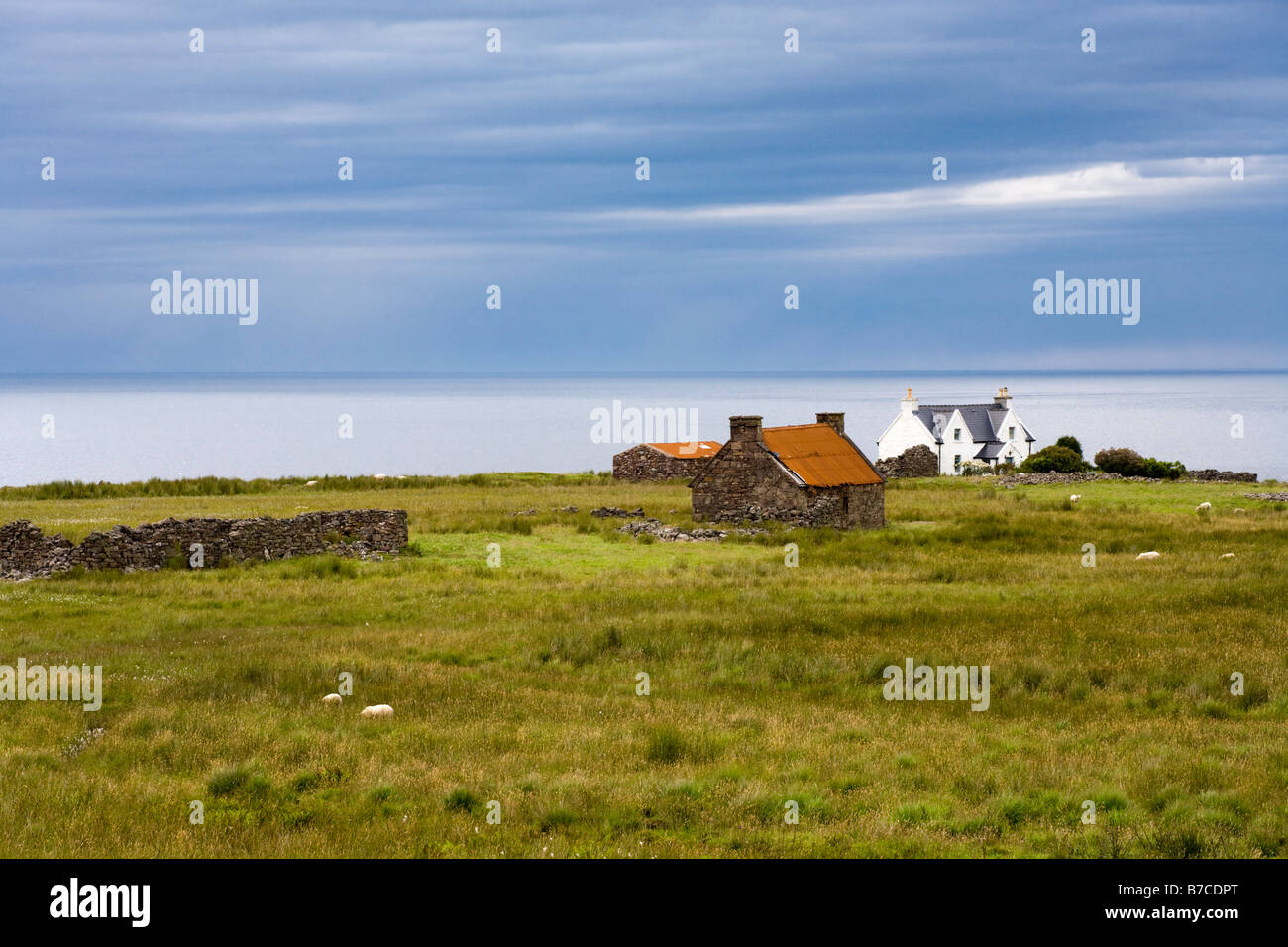 Une soirée sur son intérieur de près de Lonbain, au nord de Couvin, Wester Ross, Highland, Scotland Banque D'Images