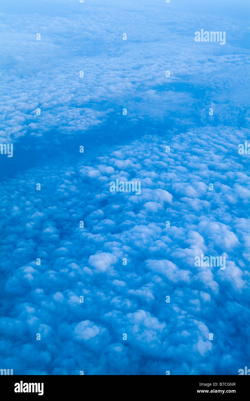 Des nuages en vue d'en haut Vue aérienne Banque D'Images