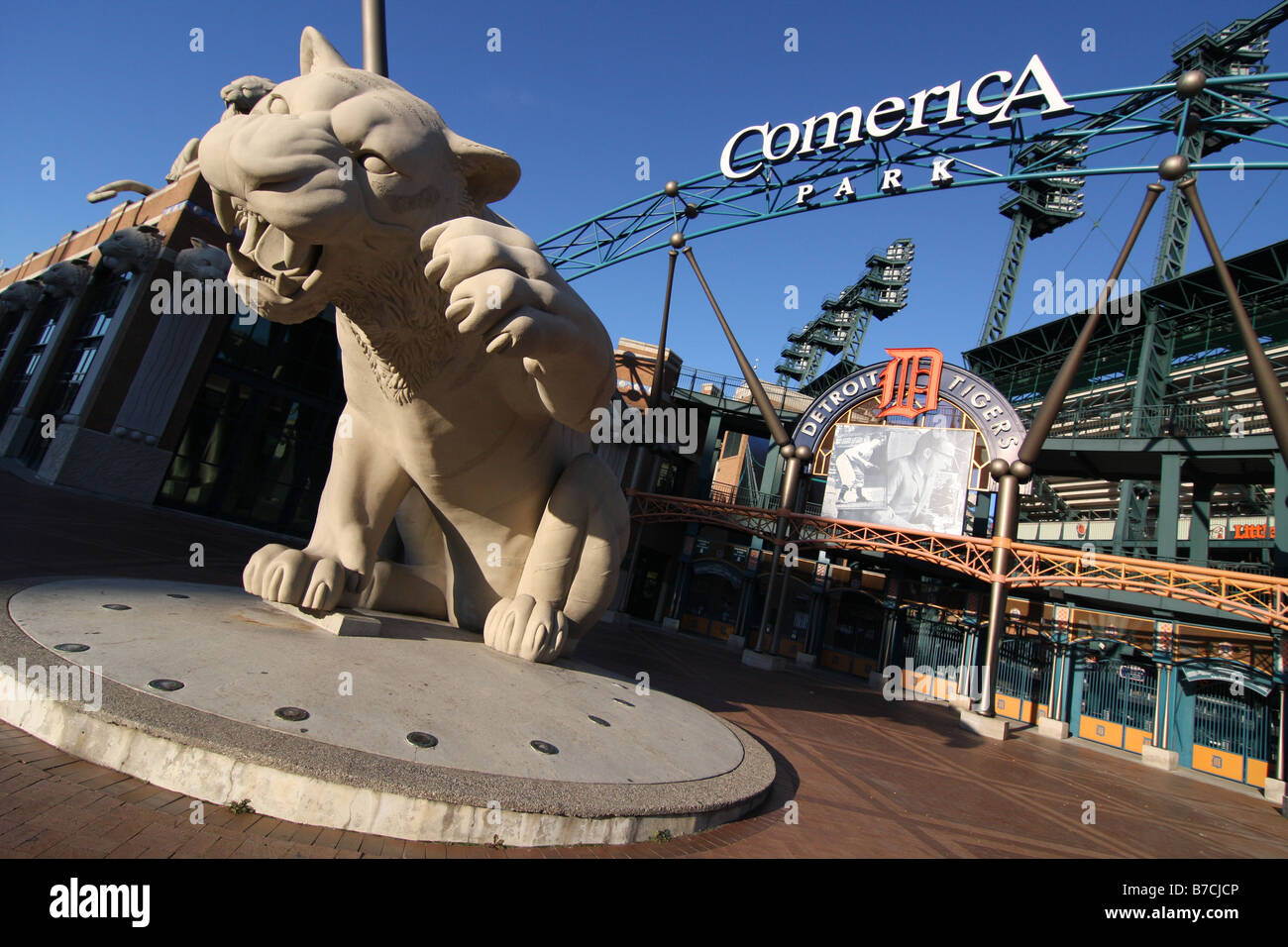 Comerica Park à Detroit, Michigan. Banque D'Images