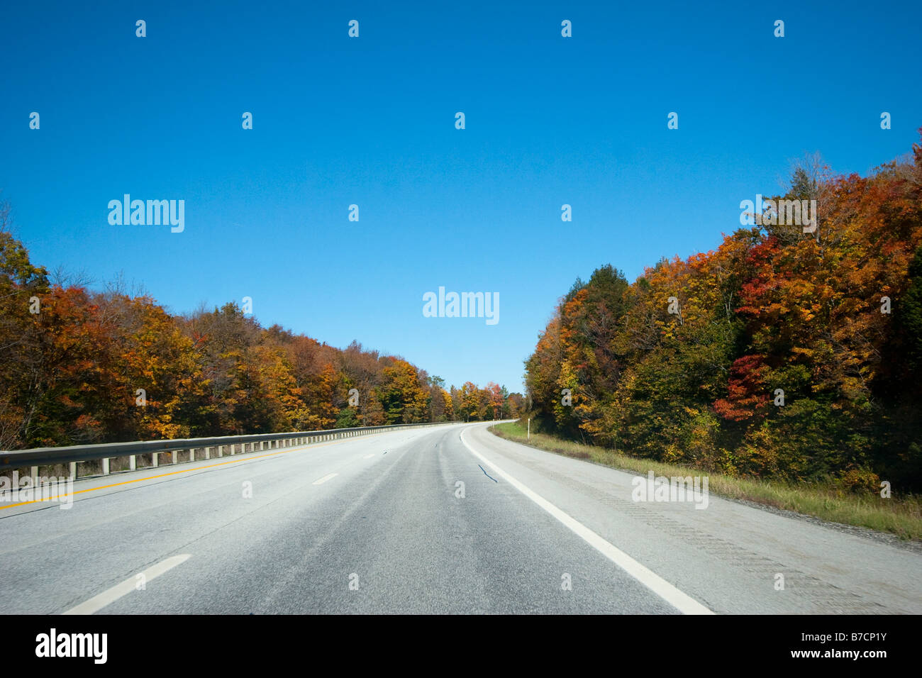 Une route de l'Alaska le 7 octobre 2008 Banque D'Images