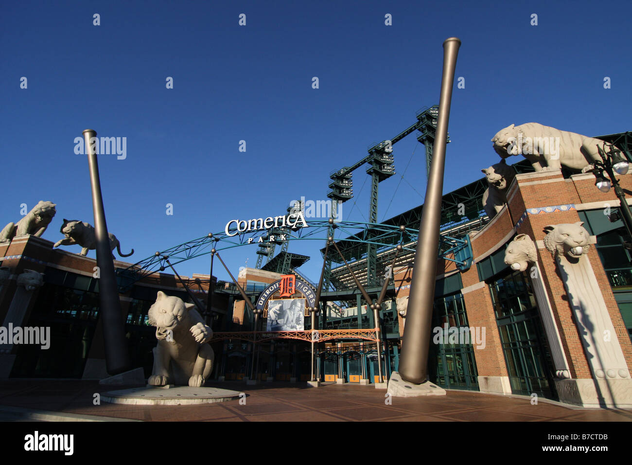 Comerica Park à Detroit, Michigan. Banque D'Images