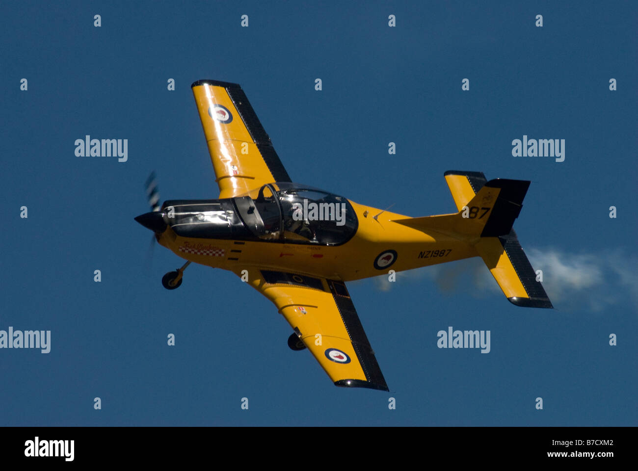 CT4E Airtrainer 'Red Checkers' CT4E Airtrainer Royal New Zealand Air Force flying display team Banque D'Images