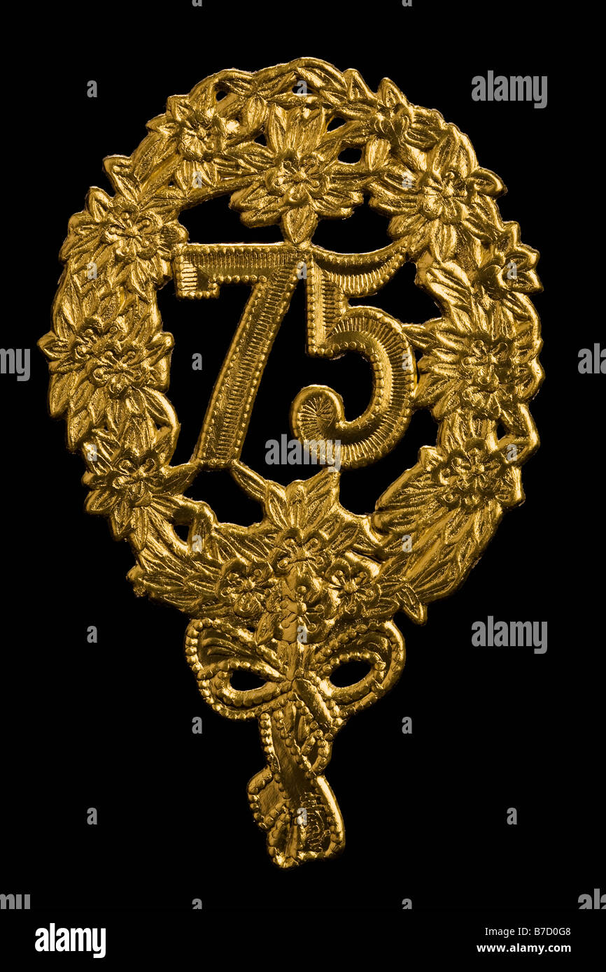 Un Steckzahl allemand avec le nombre 75 Banque D'Images