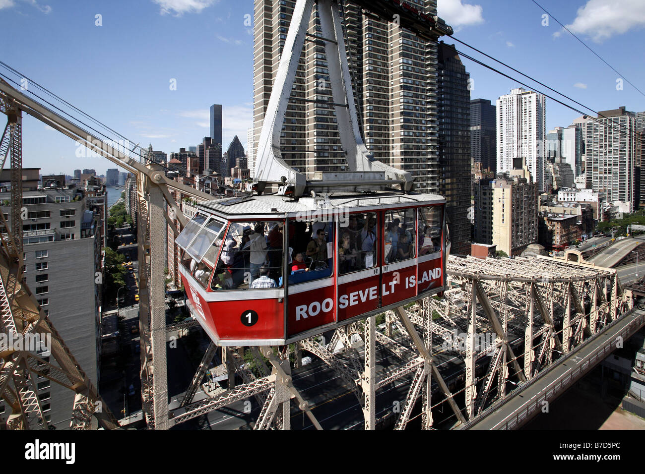 Roosevelt Island Tramway, New York City, USA Banque D'Images