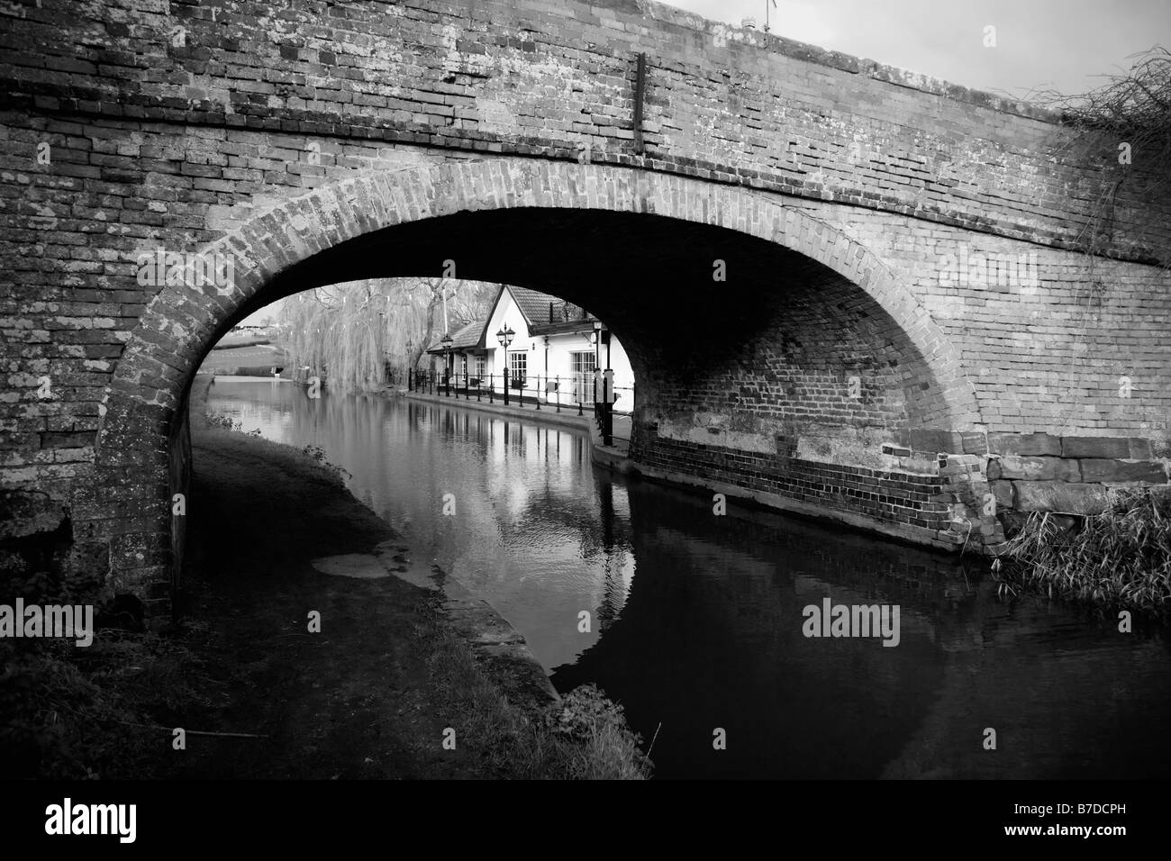 Les Midlands de l'Angleterre le Worcestershire worcester et canal de Birmingham vol tardebigge serrures de stoke wharf Banque D'Images