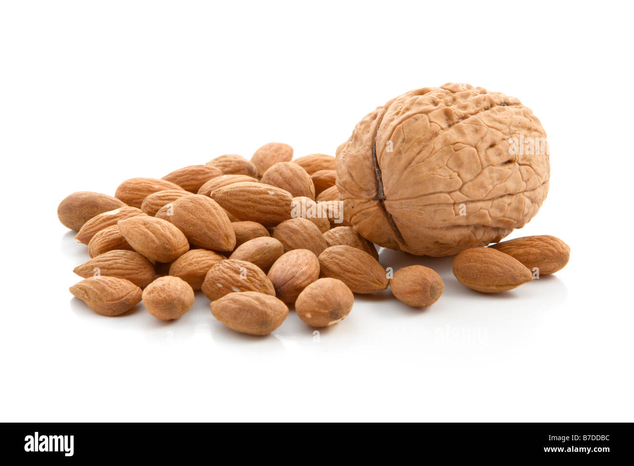 Amandes et noix Banque D'Images