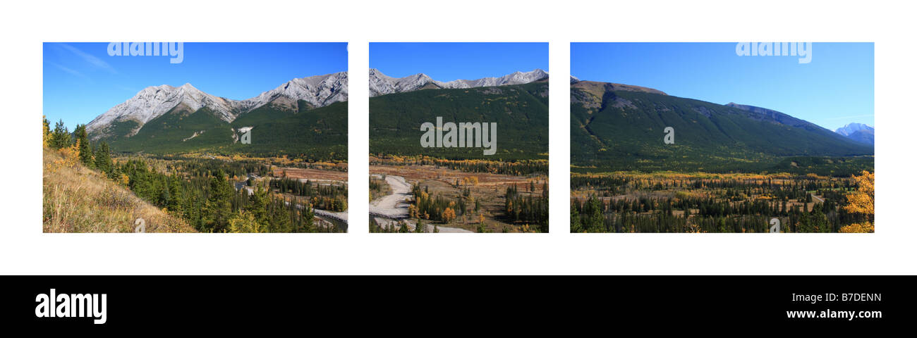 Rocheuses de la rim trail autour du village de Kananaskis, Alberta Banque D'Images