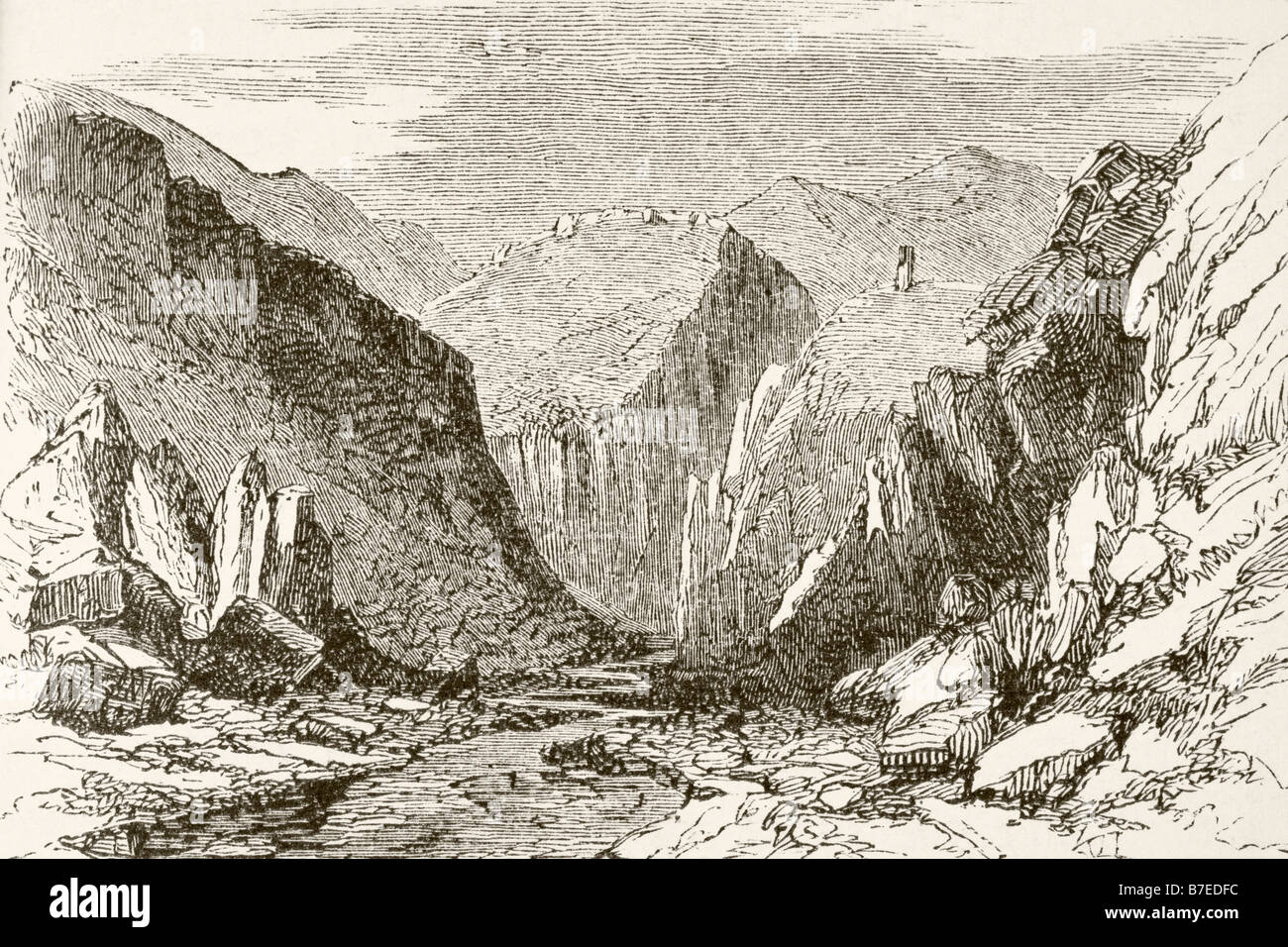 Le col de Khyber dans les années 1890 Banque D'Images