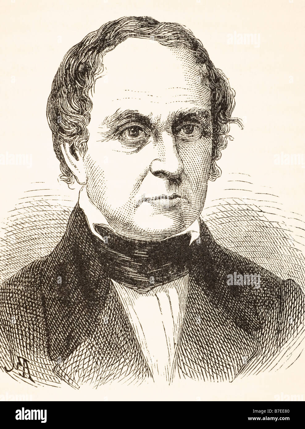 Daniel Webster, 1782 à 1852. Avocat américain, Sénateur des États-Unis Le secrétaire d'État et orateur. Banque D'Images