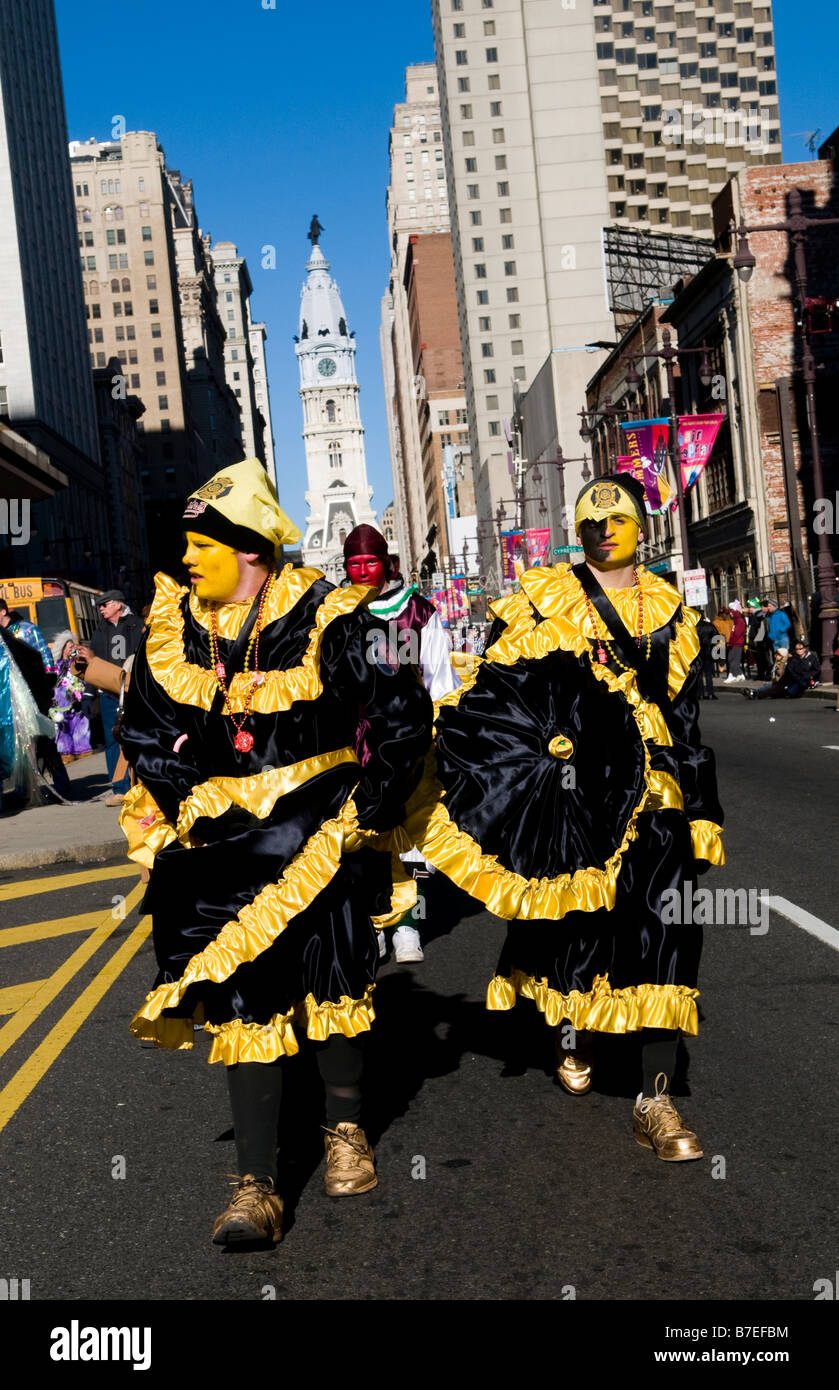 La célèbre parade mimée sur Broad street à Philadelphie Banque D'Images