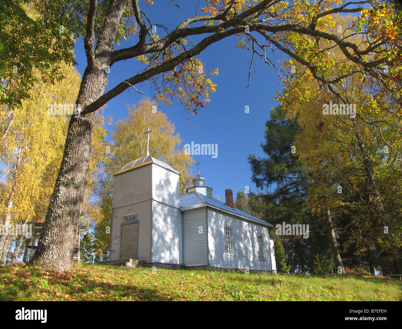De l'église Saint-esprit, dans le comté de Luhamaa Võru Estonie Banque D'Images