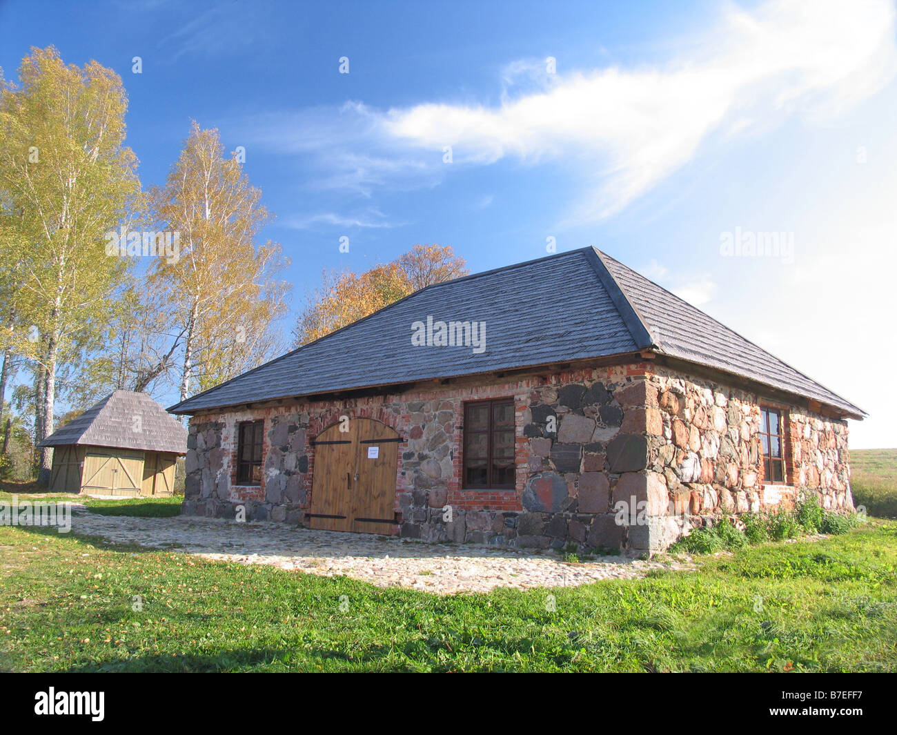 Ancienne maison du comté de Võru Estonie Europe Banque D'Images