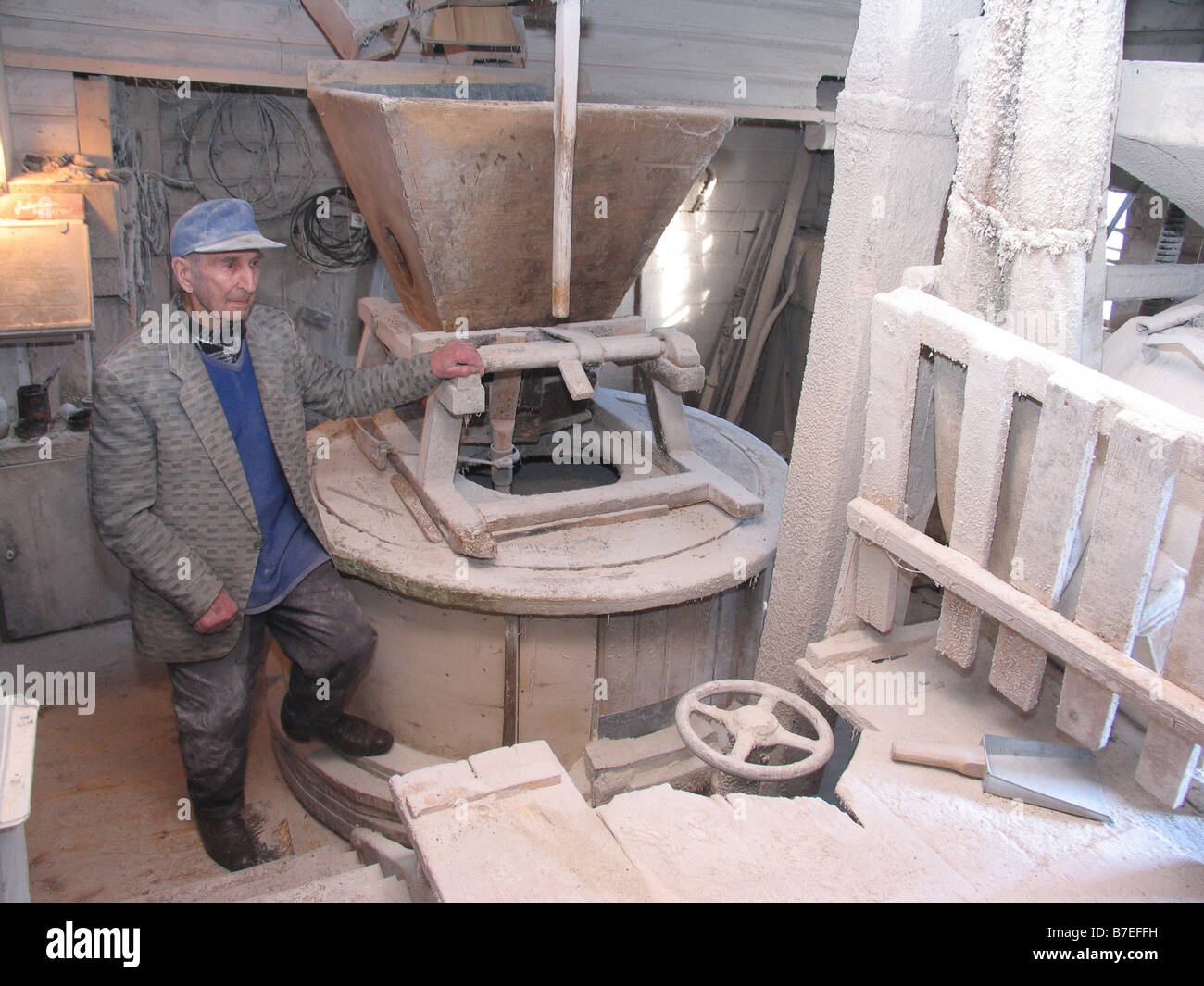 Ancien moulin du comté de Võru Estonie Europe Banque D'Images