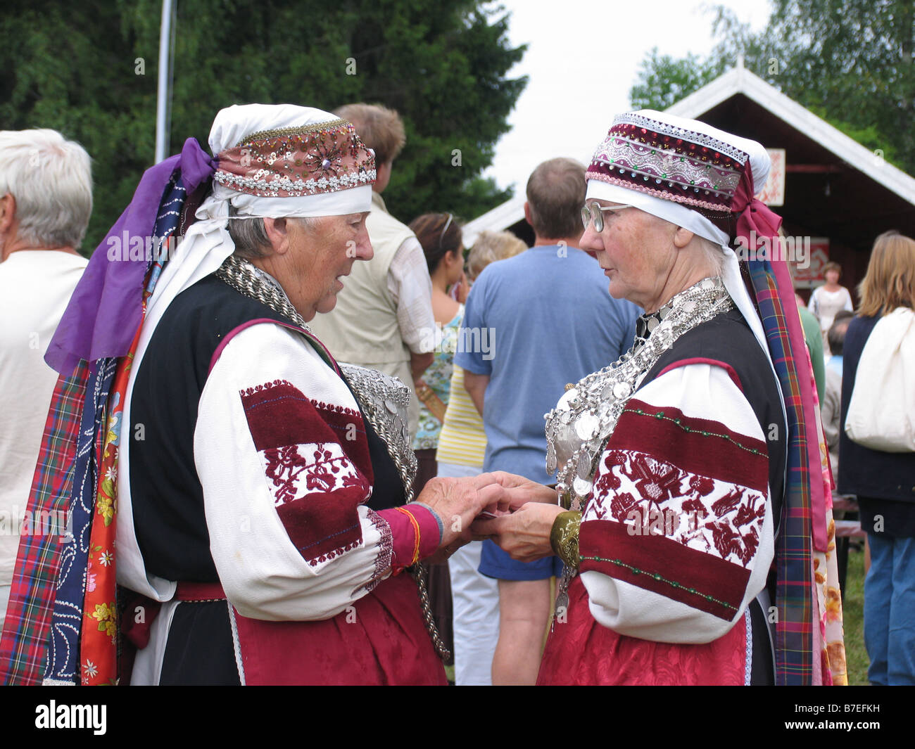 Setu Folk Festival. Võru Comté. L'Estonie. L'Europe Banque D'Images