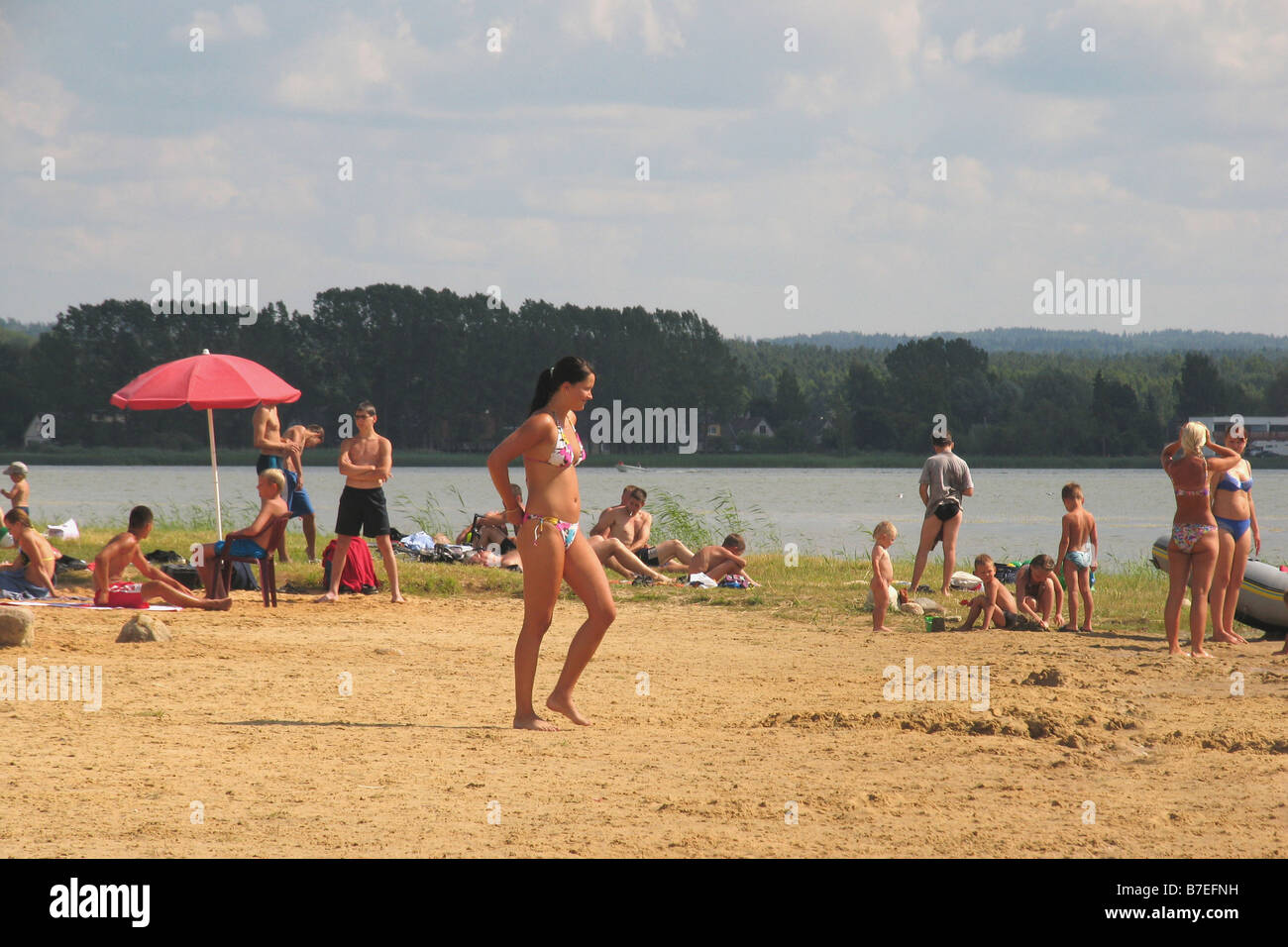 Set Beach, Tallinn, Estonie, Europe Banque D'Images