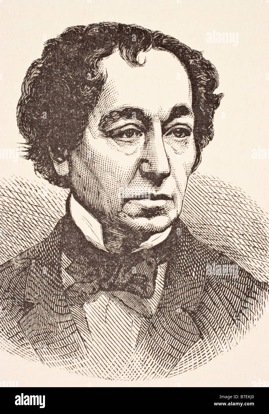 Benjamin Disraeli, 1804 - 1881. 1er comte de Beaconsfield. Homme d'État britannique du parti conservateur et premier ministre Banque D'Images