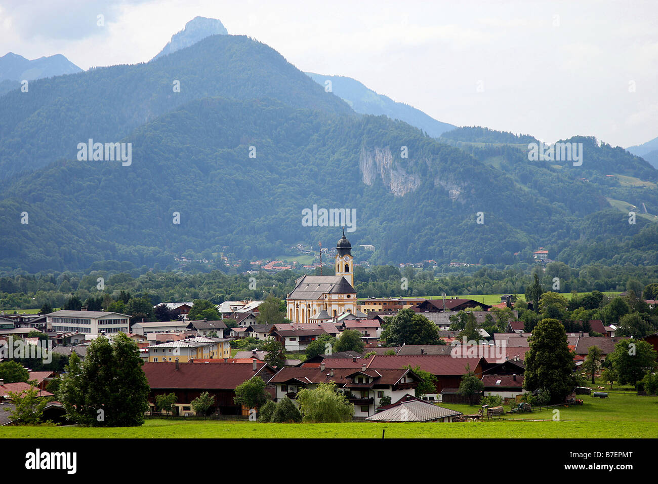 Abaisser l'ÉGLISE VALLÉE DE L'INN DU TYROL EBBS AUTRICHE 15 Juin 2008 Banque D'Images