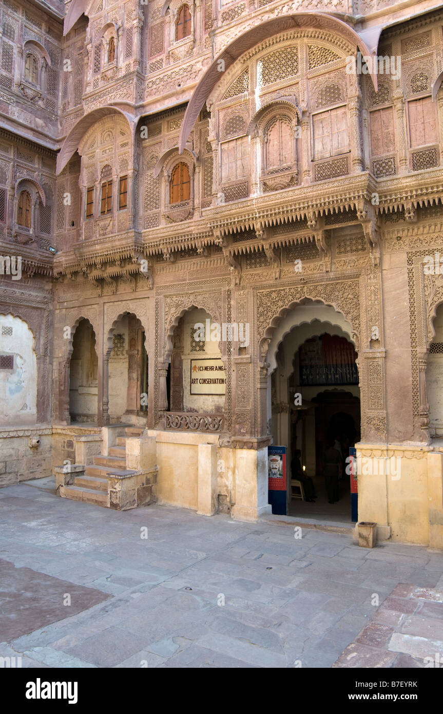 Meherangarh Fort. Jodhpur. Le Rajasthan. L'Inde. Banque D'Images