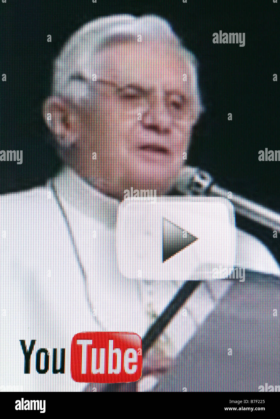 Capture d'écran de la plate-forme internet vaticans à youtube montre le Pape Benedikt XVI. Banque D'Images