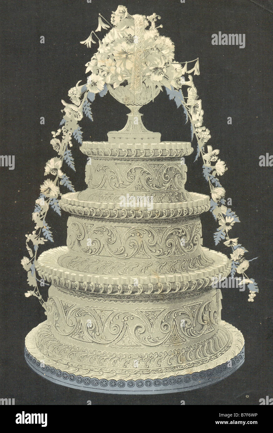 Mariée à trois niveaux-cake 1893 Banque D'Images