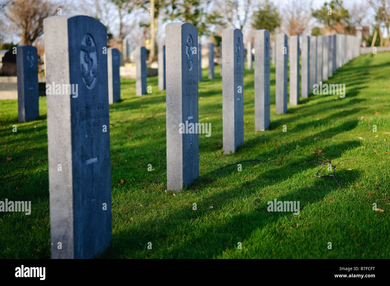 Royal Navy WW2 pierres tombales Banque D'Images