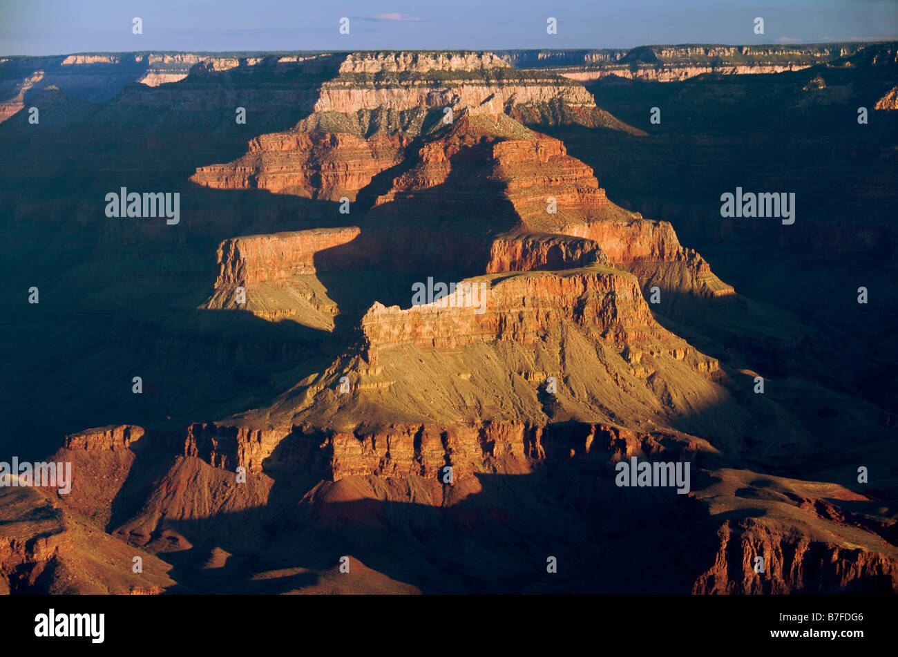 Sunrise de Yaki Point Grand Canyon South Rim Arizona USA Banque D'Images
