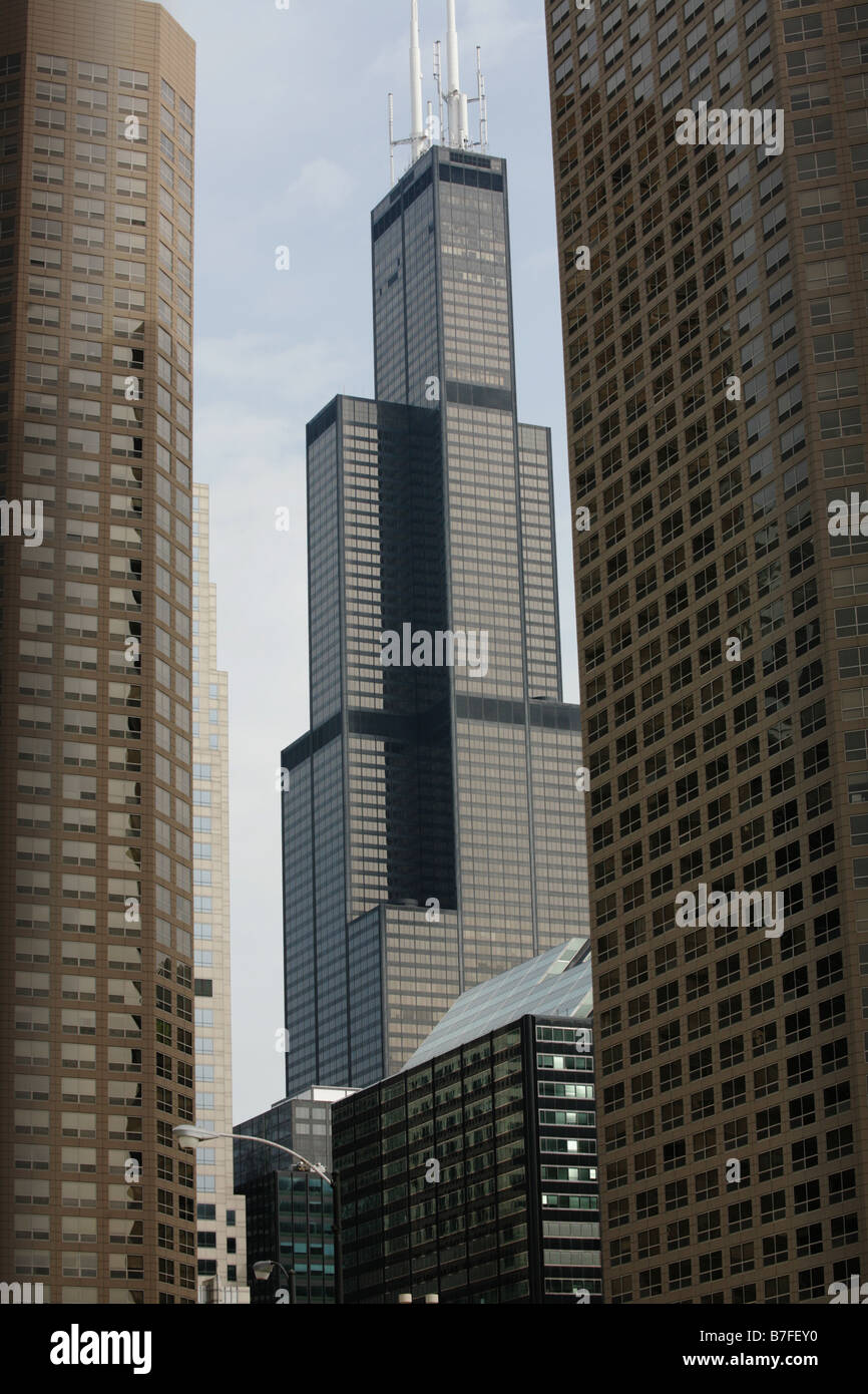 Sears Tower Chicago Illinois USA Banque D'Images