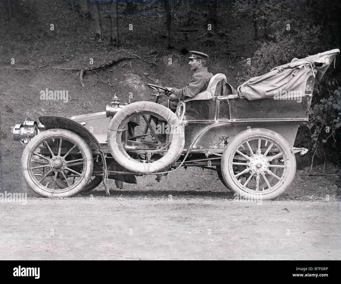 1900 Panhard et Levassor vieille voiture Banque D'Images